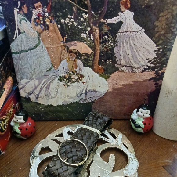 🇮🇹 🇮🇹 Italian Weaved Leather Belt 💐 😍 💕 ♥️ Braided Belt💓Fits Most Waist. - Picture 8 of 8